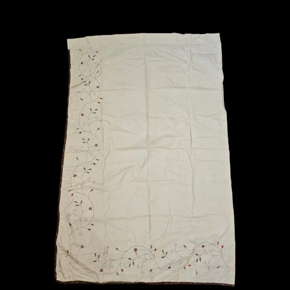 JcPenney Home Rachel Heirloom 3 Pc Window Treatment Set Panels 42 X‎ 63 In Beige